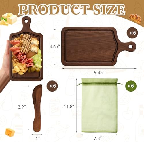 Nuenen 6 Pcs Small Charcuterie Boards Gift Bulk