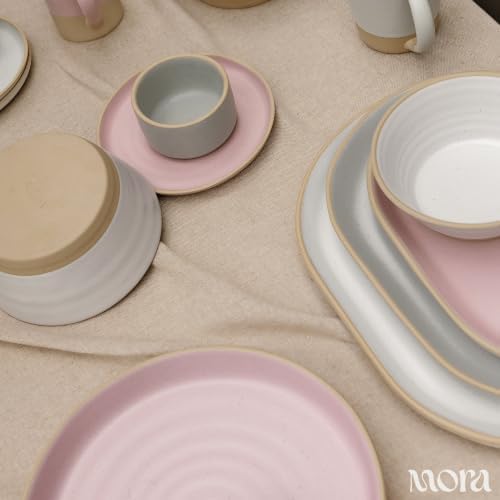 Mora Ceramic Decorative Tray - 10.6in Dish for Jewelry, Soap