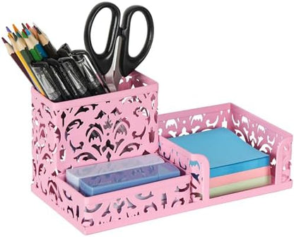 EasyPAG Desk Organizer 3 Compartment Pen Holder for Desk Office