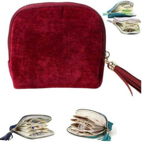 Travel Jewelry Case, Small High-End Large-Capacity Tassel Storage Bag