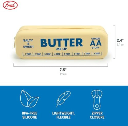 Genuine Fred BUTTER ME UP Silicone Pouch, Soft Flexible Material with
