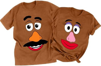 Sweet Potato Shirt Matching Couple Outfit Halloween Husband and Wife