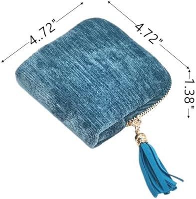 Small Travel Jewelry Case - Jewelry Travel Organizer Bag with Tassel