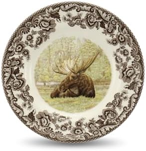 Spode Majestic Moose 6" Bread and Butter Plate - Wildlife Holiday