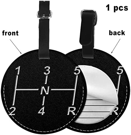 Luggage Tags Car Lover Racing, Pu Leather Travel Id Label Name Tag for