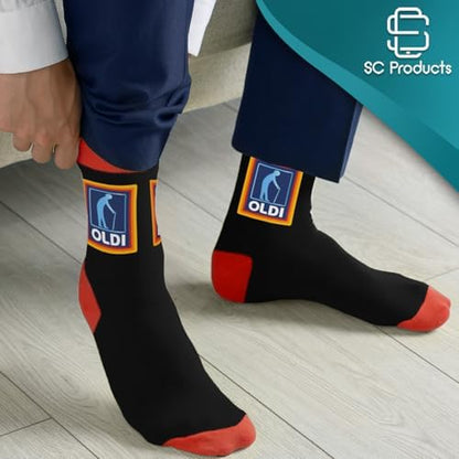 Oldi Mens Funny Socks Dad Grandpa Old Man Gifts Stocking Stuffers for