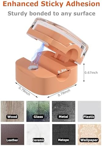 Magnetic Cable Clips, Cute Desk Charger Cord Holder