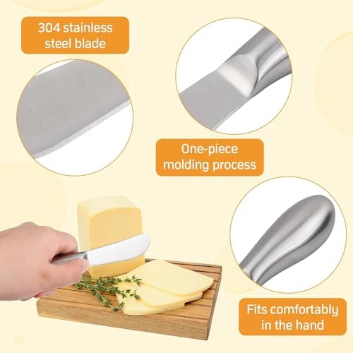 Linwnil Spreader Knife Set,4-Piece Cheese and Butter Spreader