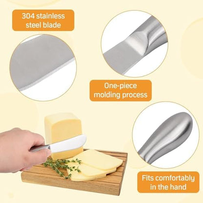 Linwnil Spreader Knife Set,4-Piece Cheese and Butter Spreader