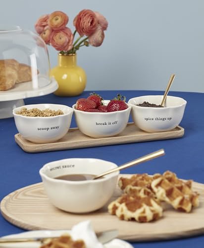 kate spade new york What a Treat Dip Bowls with Tray, Set of 3