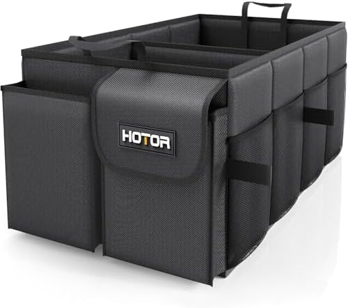 HOTOR Trunk Organizer - Foldable Car Organizer for SUVs & Sedans