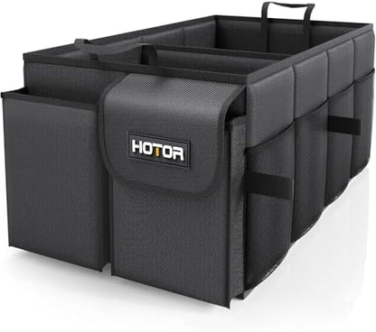 HOTOR Trunk Organizer - Foldable Car Organizer for SUVs & Sedans