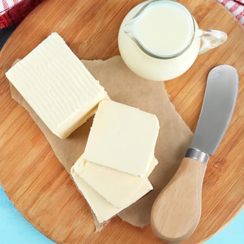 48 Pcs Cheese Spreader Knives, Cheese Knife with Wooden Handle