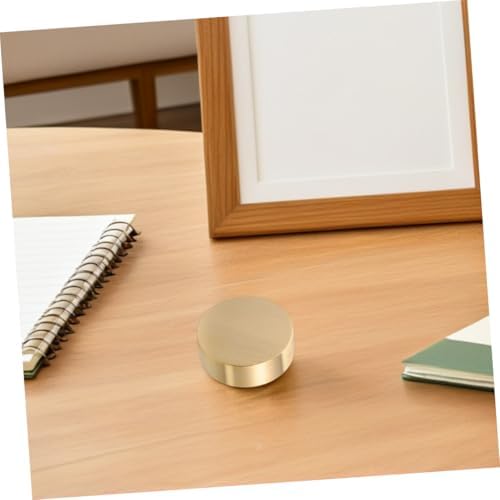 Xmas Brass round Paperweights 3pcs for Calligraphy and Drawing