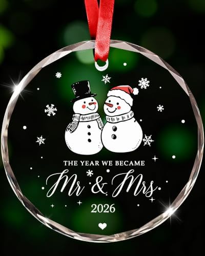 Christmas Married Ornament 2026, Wedding Gifts for Couple Married