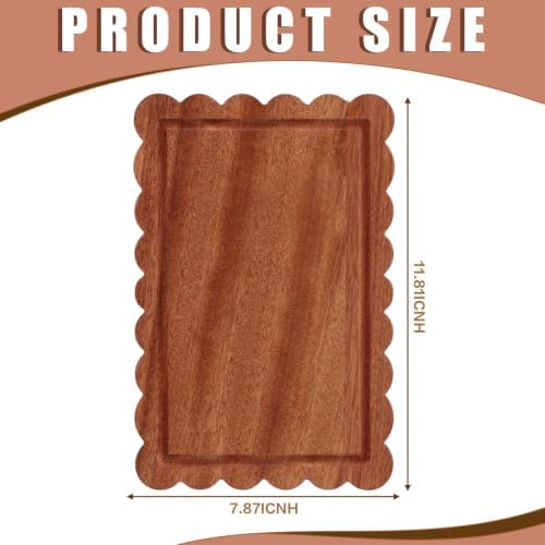 LemonRoad 6 Pcs Charcuterie Boards 12 x 8 Inch Serving Tray