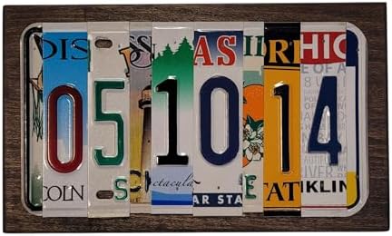 Customized 10th Anniversary Aluminum License Plate Sign - Custom