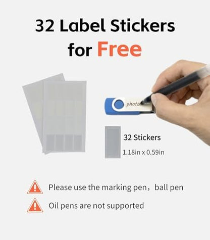 USB Flash Drive Case with Labels, Gifts for Men, USBs Case Organizer