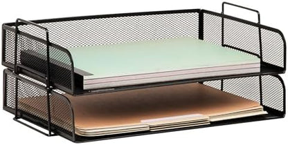 Mind Reader Stackable Paper Tray, Desktop Organizer, File Storage
