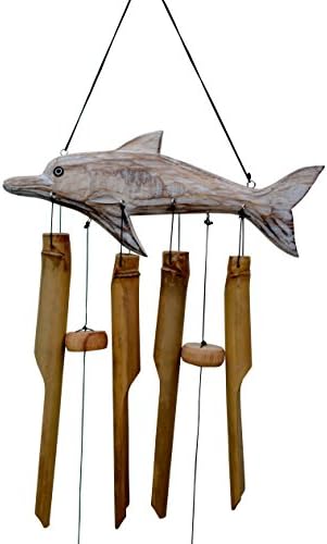 Cohasset Gifts Bamboo Wind Chime | #211D | Dolphin Bmaboo Wind Chime