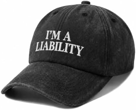 Baseball Cap Vintage Washed Black Hat for Men Womens Birthday Gift