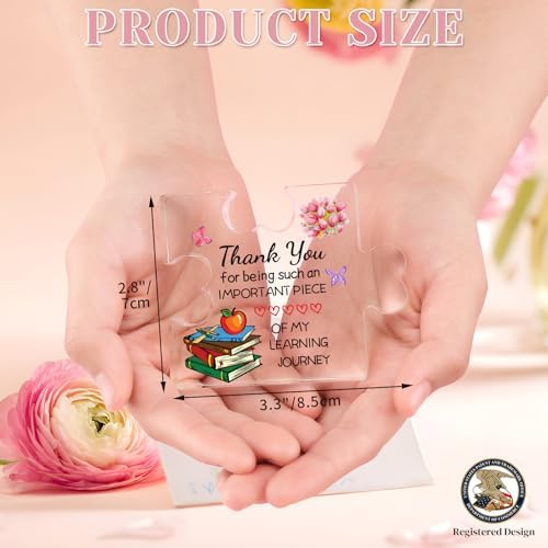 Funnli Teacher Gifts, Acrylic Plaque Teacher Appreciation Gifts