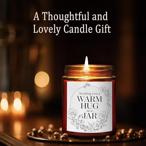 Sending Hug Gifts for Women Men - Warm Hug Candle - Relaxation Get