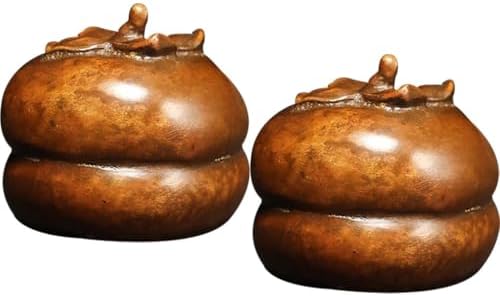 Persimmon-Shaped Bronze Paperweight, Calligraphy Tools for Men in The