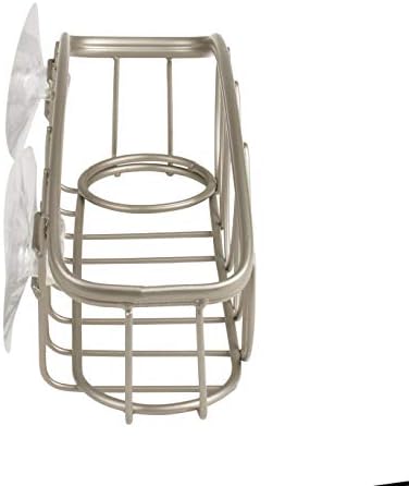 Spectrum Diversified Leaf Sponge & Brush Holder, Satin Nickel