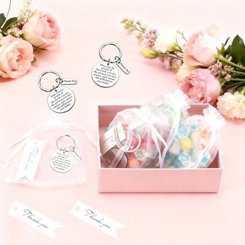36 Pcs Employee Appreciation Gifts Bulk Thank You Keychains for