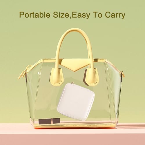 Frebeauty Travel Jewelry Case for Women,Small Jewelry Box with 6