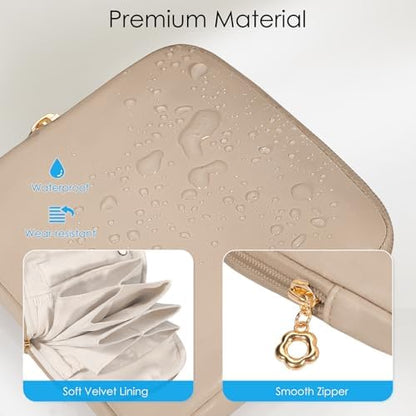 SITHON Small Travel Jewelry Case with Ring Holder, Mini Jewelry Pouch