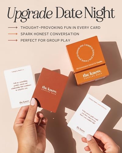 The Know Collection Couples Deck, 150 Thoughtful Conversation Starters
