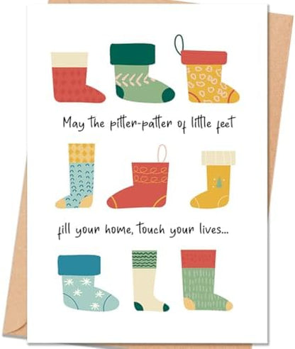 Baby Shower Card for Expecting Couples, New Baby Greeting Card Gift