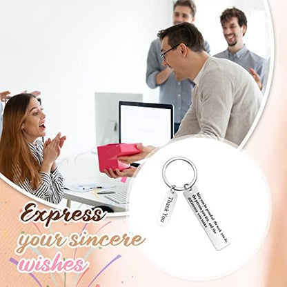 Yinkin 150 Pcs Employee Appreciation Gift Bulk Thank You Keychain