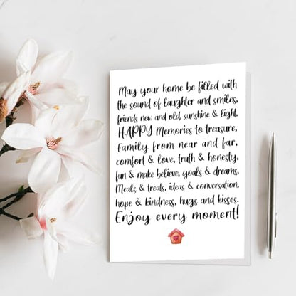 Qiliji New Home Card, New House Card for Men Women, Housewarming Card