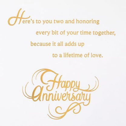 Hallmark 25th Anniversary Card for Couple (Here's to You Two)
