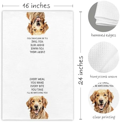 Golden Retriever Gifts Kitchen Towel 16"x24" ‘Every Meal You