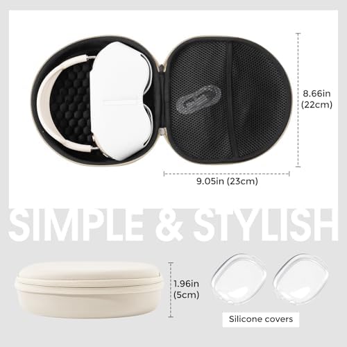 ProCase AirPods Max & AirPods Max 2 Hard Travel Case with Silicone