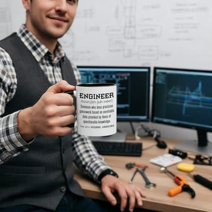 Funny Engineer Definition Gift Ceramic Coffee Mug Tea Cup 11 oz