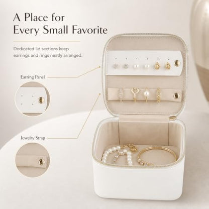 GUKA Travel Jewelry Box, Jewelry Case, Jewelry Holder Organizer, 9 Pcs