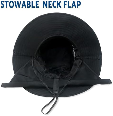 NPJY Sun Fishing Hats with Neck Flap for Men Women UV Sun Protection