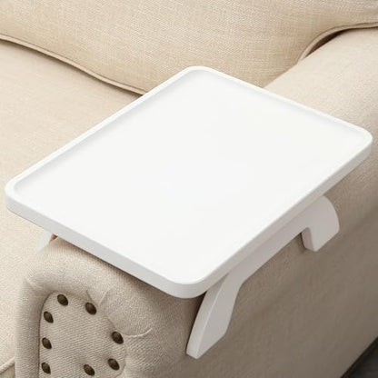 SINWANT Couch Arm Table,Bamboo Couch Arm Tray Clip on Sofa