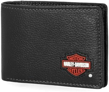 Harley-Davidson Men's Genuine Leather Rfid Blocking Billfold Slim