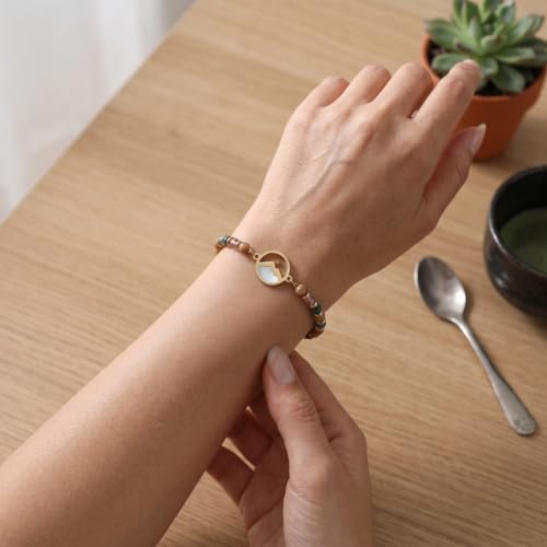 Gold Mustard Seed Bracelet for Teen Girls and Women, Faith Can Move