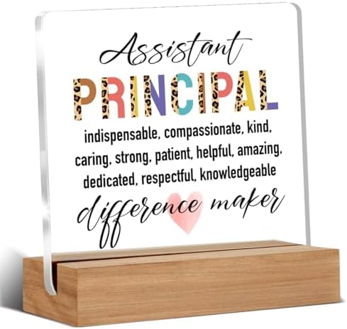 Assistant Principal Appreciation Gifts for Women Men, Thank You Gifts