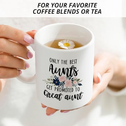 Promoted to Great Aunt Mug, Great Aunt Coffee Cups Ceramic, Great Aunt