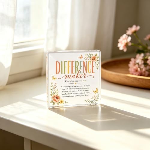 Difference Maker Desk Decorations Teacher Appreciation Gifts for