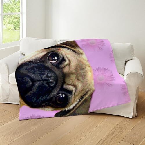 CafePress Pug Throw Blanket Soft Fleece Plush Throw Blanket