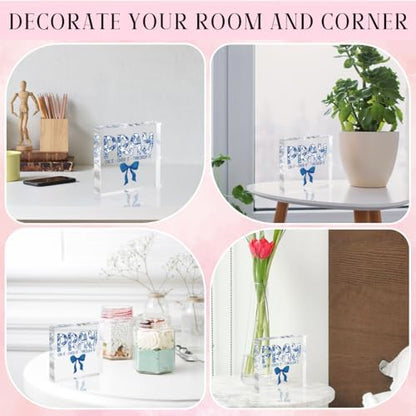 Blue Room Decor, Inspirational Christian Gifts for Women, Blue Floral